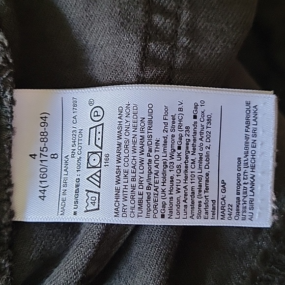 Gap olive green khaki pants size 4 - Picture 4 of 10